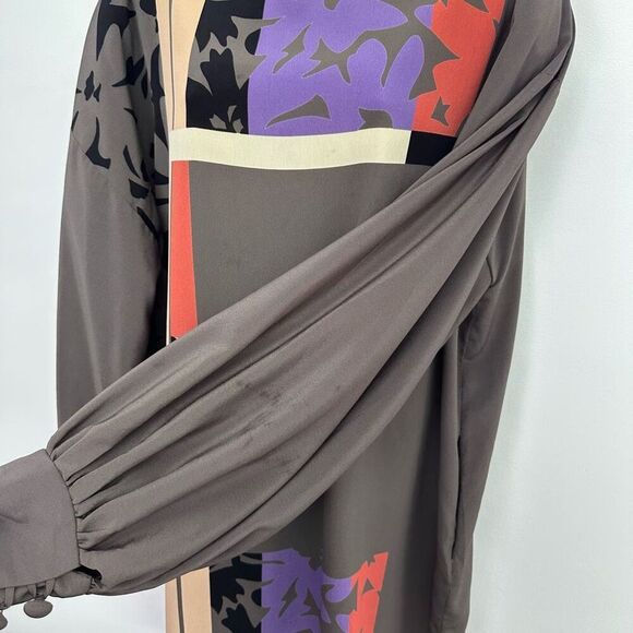 Bonwit Teller Vintage Women’s Polyester Geometric Abstract Avant Garde Art to We - Picture 6 of 13